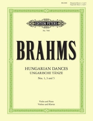 BRAHMS - HUNGARIAN DANCES NO 1 3 AND 5 VLN PNO