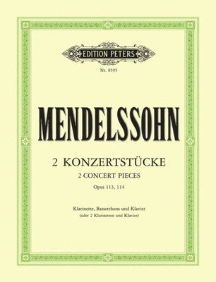 2 CONCERT PIECES OP 113 OP 114 FOR 2 CLARINETS/PIANO