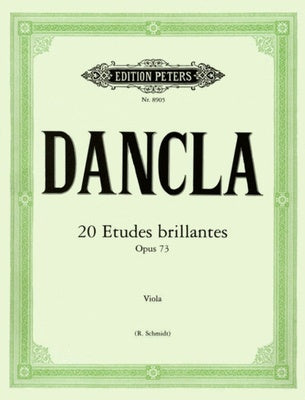 DANCLA - 20 ETUDES BRILLANTES OP 73 VIOLA