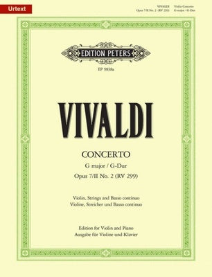 CONCERTO OP 7 BK 2 NO 2 G RV 299 VLN/PNO URTEXT
