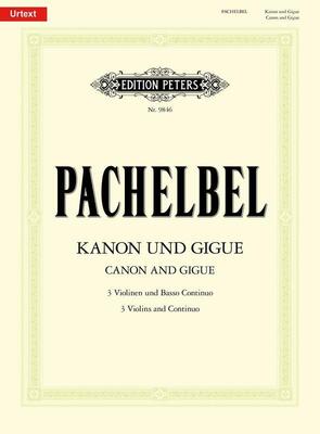 CANON AND GIGUE D MAJOR 3 VIOLINS/PIANO