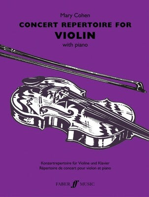 CONCERT REPERTOIRE FOR VIOLIN
