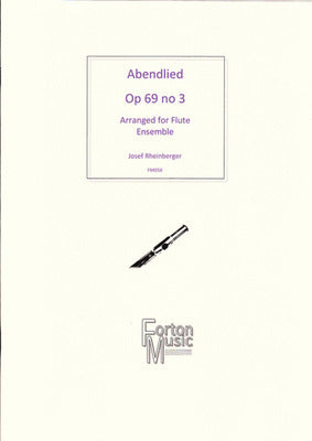ABENDLIED OP 69 NO 3 FLUTE ENSEMBLE