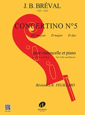 BREVAL - CONCERTINO NO 5 D MAJOR CELLO/PIANO