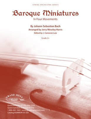 BAROQUE MINIATURES FOR STRING ORCHESTRA SO2.5 SCORE