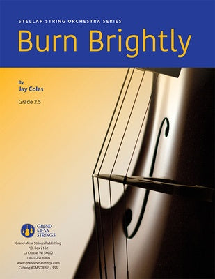 BURN BRIGHTLY FOR STRING ORCHESTRA SO2.5 SC/PTS