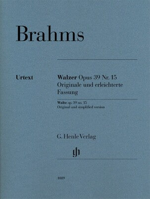 BRAHMS - WALTZ OP 39 NO 15 ORIGINAL & SIMPLIFIED VERSION