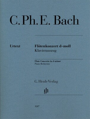 CPE BACH - CONCERTO IN D MINOR FLUTE/PIANO