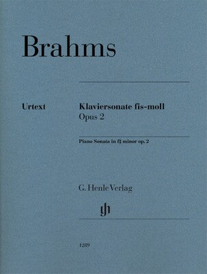 BRAHMS - PIANO SONATA F SHARP MINOR OP 2