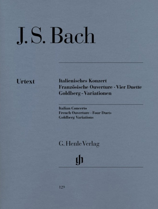 ITALIAN CONCERTO FRENCH OVERTURE 4 DUETS GOLDBERG VARIATIONS