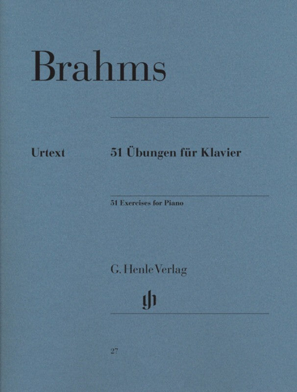 BRAHMS - 51 EXERCISES FOR PIANO URTEXT