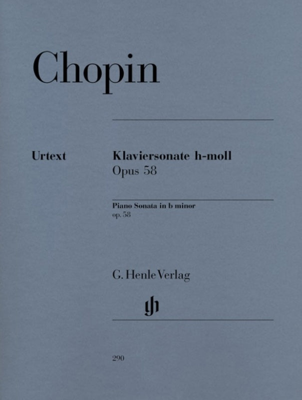 CHOPIN - SONATA OP 58 B MINOR PIANO URTEXT