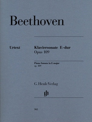 BEETHOVEN - SONATA NO 30 E MAJOR OP 109 PIANO