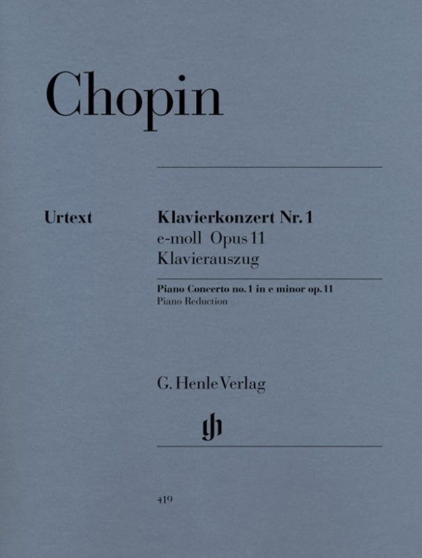 CHOPIN - CONCERTO NO 1 OP 11 E MINOR 2P 4H