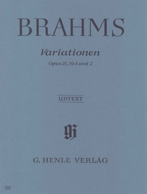 BRAHMS - VARIATIONS OP 21 NOS 1 AND 2 FOR PIANO