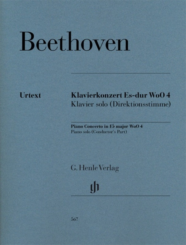 CONCERTO IN E FLAT WO0 4 PIANO SOLO