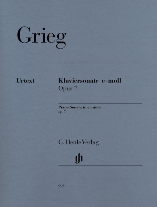 GRIEG - SONATA E MINOR OP 7 PIANO