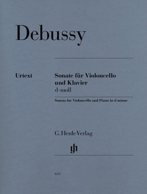 DEBUSSY - SONATA D MINOR CELLO/PIANO
