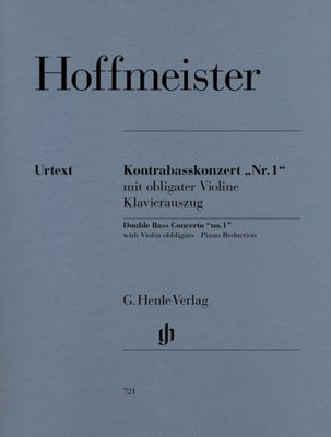 CONCERTO NO 1 DB/PNO VLN OBLIGATO