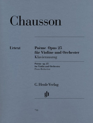 CHAUSSON - POEME OP 25 FOR VIOLIN/PIANO