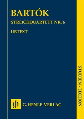 BARTOK - STRING QUARTET NO 6 STUDY SCORE