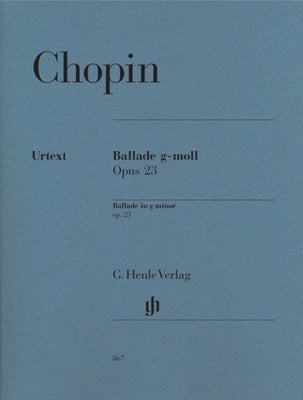 CHOPIN - BALLADE OP 23 G MIN URTEXT