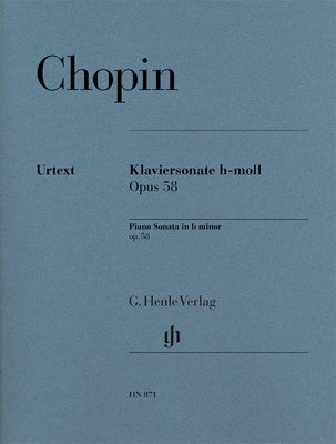 CHOPIN - PIANO SONATA B MINOR OP 58 URTEXT