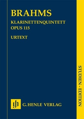 BRAHMS - CLARINET QUINTET B MINOR OP 115 STUDY SCORE