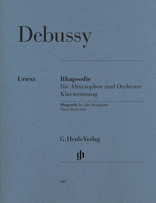 DEBUSSY - RHAPSODY FOR ALTO SAX/PIANO