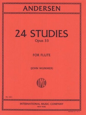 ANDERSEN - 24 STUDIES OP 33 FLUTE