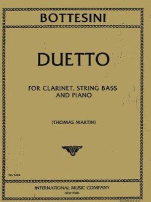BOTTESINI - DUETTO CLARINET/DOUBLE BASS/PIANO