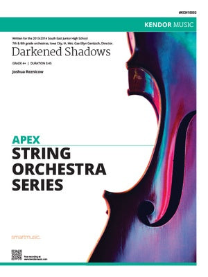 DARKENED SHADOWS FOR STRING ORCHESTRA SO4.5 SC/PTS