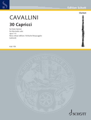 CAVALLINI - 30 CAPRICES OP 1-5 FOR CLARINET SOLO