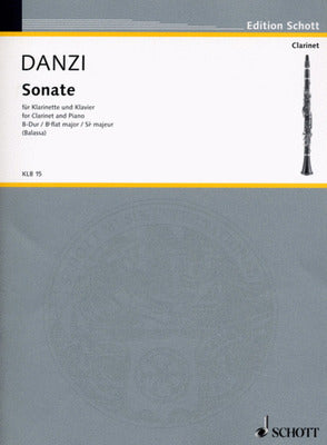DANZI - SONATA B FLAT MAJOR FOR CLARINET/PIANO