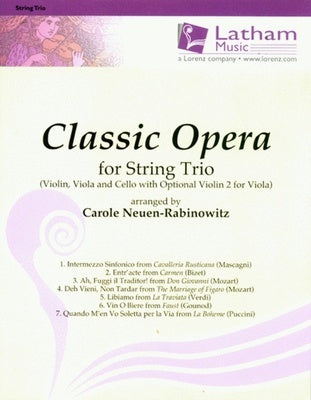 CLASSIC OPERA FOR STRING TRIO SC/PTS ARR RABINOWITZ