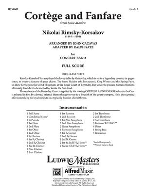 CORTEGE AND FANFARE CB3 FULL SCORE