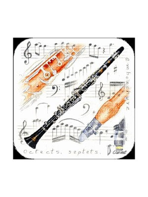 CLARINET COASTERS PACK OF 4
