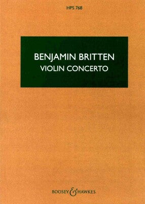 BRITTEN - VIOLIN CONCERTO OP 15 STUDY SCORE