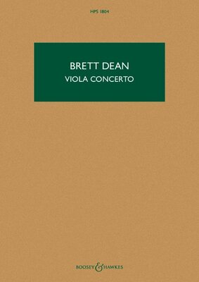 DEAN - VIOLA CONCERTO STUDY SCORE