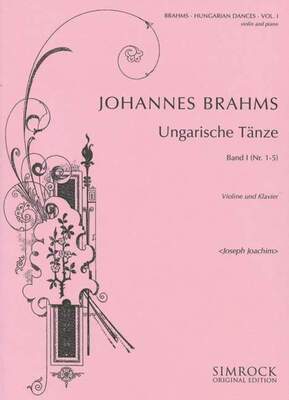 BRAHMS - HUNGARIAN DANCES VOL 1 FOR VIOLIN/PIANO