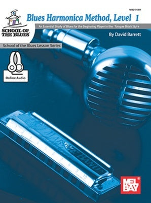 BLUES HARMONICA LEVEL 1 BK/OLA