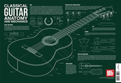 CLASSICAL GUITAR ANATOMY WALL CHART