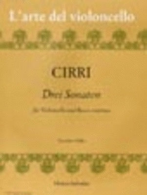 CIRRA - 3 SONATAS CELLO/PIANO
