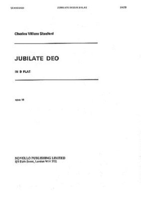 CHARLES VILLIERS STANFORD JUBILATE DEO IN B FLAT S