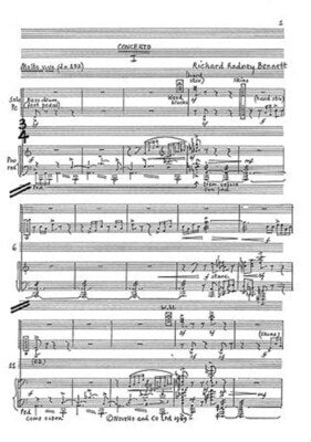 BENNETT RR PERCUSSION CONCERTO SOLO PT/P