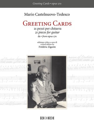 CASTELNUOVO-TEDESCO - GREETING CARDS 21 PIECES GUITAR