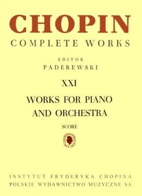 CHOPIN - WORKS PIANO/ORCH SCORE CW 21 ED PADEREWSKI