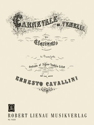 CAVALLINI - CARNIVAL OF VENICE E FLAT CLARINET/PIANO