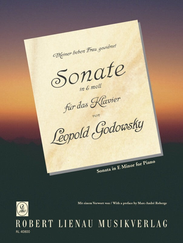 GODOWSKY - SONATA E MINOR PIANO