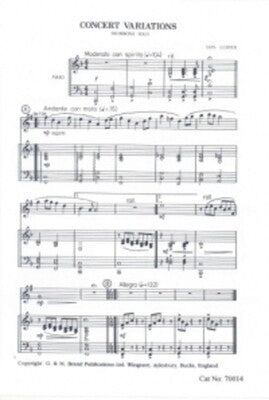 CONCERT VARIATIONS TRB/PNO